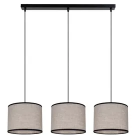 Licht-Erlebnisse Ladiun 3 Leuchtmittel länglich beige/schwarz