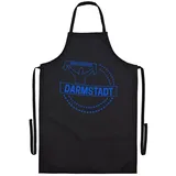 multifanshop Grillschürze Darmstadt - Meine Fankurve - Schürze schwarz