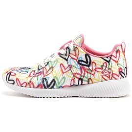 SKECHERS Bobs Squad Starry Love Sneaker, White And Multi Engineered Knit, 41