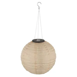 GLOBO Lampion Edelstahl Kunststoff D 30 cm 3er Set beige