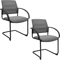 TOPSTAR 2 Topstar Besucherstühle AIRWORK MEETING 20.1 BB400BMT3CX3 grau