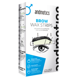 Andmetics Brow Wax Strips Herren 16 St.