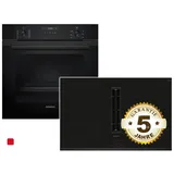 Siemens EQ527EA6BZ, Einbau-Backofen-Set, ED851BS16E + HB237GBB3, Einbau-Backofen, Kochfeld mit Dunstabzug (Induktion)