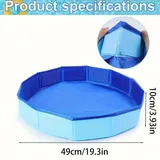 Faltbare Fußbadewanne für Pool – Ø 49 cm, 10 cm hoch – Tragbarer Pool-Einstieg, Fußreinigung für Pools – auch als Tierbad oder Hundepool...