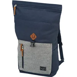 Travelite Laptoprucksack Basics Rollup 35 marine/grau