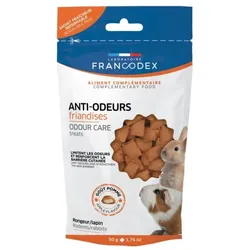 FRANCODEX Geruchshemmende Leckerbissen für Fell, Urin und Verdauung, für Nager 50 g