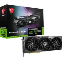 MSI GeForce RTX 4070 SUPER 12G Gaming X Slim, 12GB GDDR6X, HDMI, 3x DP (V513-619R)