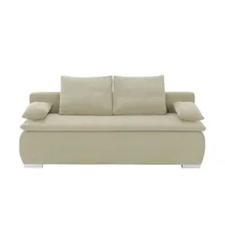 smart Schlafsofa  Leonie , beige , Maße (cm): B: 198 H: 92 T: 90