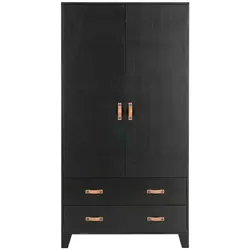 Kleiderschrank Dian Kiefer Schwarz