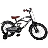 Volare Kinderfahrrad Black Cruiser, 1 Gang, ohne Schaltung, Volare Sportivo Kinderfahrrad 14 Zoll 100 - 115 cm Rücktritt ab 3,5