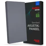 Addictive Sound Schallabsorber Wand Standard, Studioqualität-Akustikpaneel mit Akustikwolle, Klasse A Schallabsorption, EU-produziert, Montageset Wand/Decke, 100x50x11 cm, 7 kg, Dark Grey