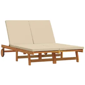teenpull Sonnenliege 2-Person 63 x 199 x 85 cm Braun