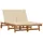 teenpull Sonnenliege 2-Person 63 x 199 x 85 cm Braun