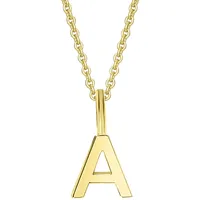 Kettenanhänger ONE ELEMENT "Buchstaben Anhänger aus 333 Gelbgold", gold, Schmuckanhänger, Damen, Buchstabe A, A, Gelbgold 333 Gold, Gelbgold 333, Gold, Kettenanhänger, das perfekte Geburtstagsgeschenk für Frau und Mann