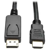 Eaton Power Quality Tripp Lite Series DisplayPort 1.2 zu HDMI Active Adapterkabel (DP mit Verriegelungen auf HDMI Stecker/Stecker), 4K, 6 ft. (1.8 m)