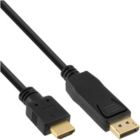 InLine DisplayPort zu HDMI Konverter Kabel, schwarz,