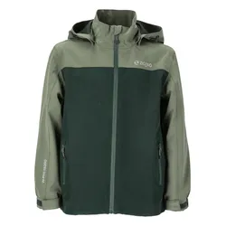 Outdoorjacke ZIGZAG "Bloomer", Kinder, Gr. 116, grün, 90% Polyester, 10% Elasthan, mehrfarbig, casual, normal, ohne Ausschnitt, Langarm, Jacken, mit verschließbaren Taschen