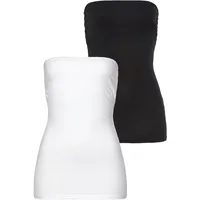 LAURA SCOTT Bandeautop in weiß-schwarz | Gr.: 42