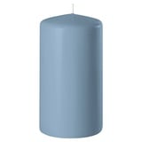 Wenzel Stumpenkerze H 10 cm SAFE CANDLE, Blau - Paraffinwachs - 6 x 10 cm - selbstlöschend