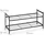 Relaxdays Schuhregal 70 x 33,5 x 26 cm offen, stapelbar / schwarz