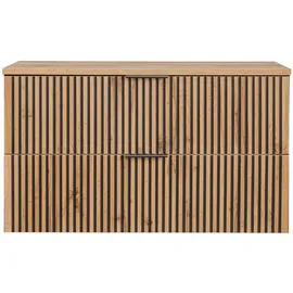 petits-meubles Waschtischunterschrank 100,6 x 55 x 44 cm Schwarz