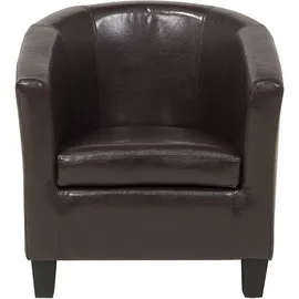 Beliani Sessel Borwick Kunstleder 0 x 0 x 0 cm Braun