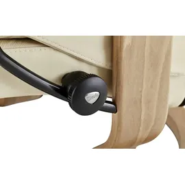 Stressless Relaxsessel mit Hocker Leder Magic S ¦ creme ¦ Maße (cm): B: 77 H: 108 T: 76.0