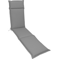 Deckchair-Auflage Unica 190 x 50 cm Stoff Silber