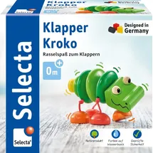 Selecta 61044 - Greifling, Klapper-Kroko, Rassel, Holz, 10 cm