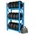Relaxdays Reifenregal Stahl 12 Reifen blau