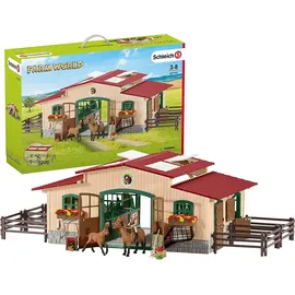 Schleich Farm World Pferdestall mit Pferden und Zubehör 42195