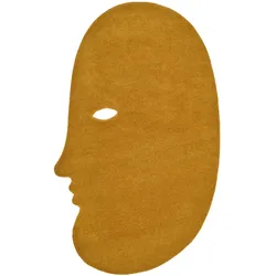 nanimarquina - Talk Talk Wollteppich, medium, 100 x 140 cm, senfgelb