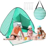 Strandmuschel Pop Up Strandzelt Extra Light 2-3 Personen 50+ UV Schutz