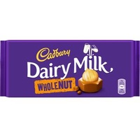 Cadbury Tafelschokolade Dairy Milk Whole Nut, 180g