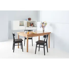Hammel Furniture Esstisch HAMMEL FURNITURE "Basic Dinex, schnell innenliegende Einlegeplatten ausziehbar", rot (kirsche), B:140cm H:76cm T:90cm, Tischplatte: Furnier gebeizt und lackiert, Gestell: Massivholz, Tische, Furnier / Massivholz, in zwei Breiten, stabiler