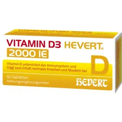 VITAMIN D3 HEVERT 2000 I.E. Tabletten 60 St