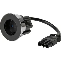 Kopp 939703018 VersaDOT - Einbausteckdose, GST-Stecksystem-Stecker, Farbe:schwarz