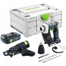 Festool DURADRIVE DWC 18-4500 Basic Akku Bauschrauber 18 V 14 Nm Brushless + 1x Akku 3,0 Ah + Systainer - ohne Ladegerät