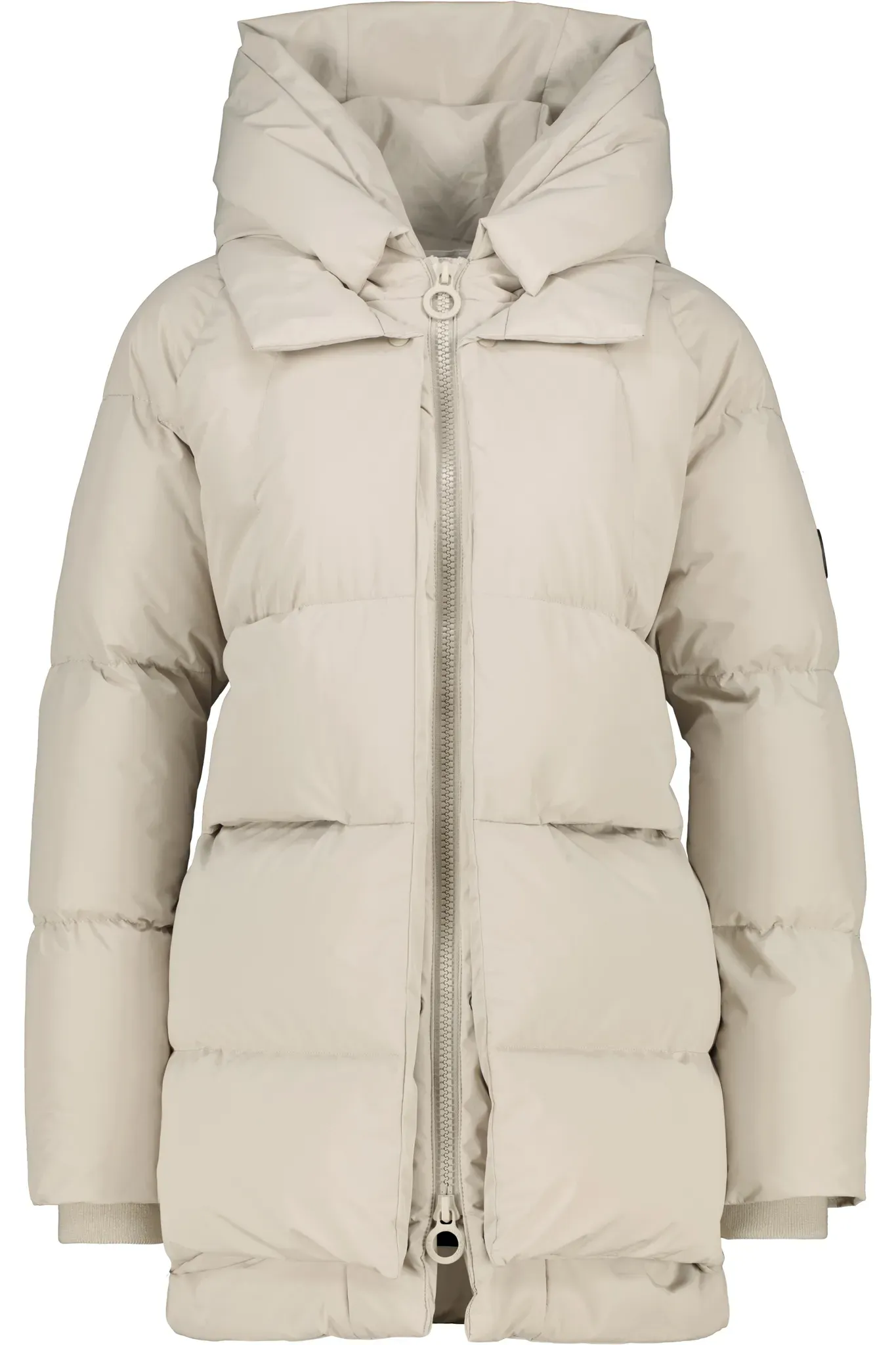 Winterjacke ALIFE & KICKIN "Damen LykkeAK A" Gr. XXL, beige (pumice) Damen Jacken Moderne gefütterte Jacke mit großer gefütterter Kapuze