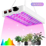 ZEUOPQ Pflanzenlampe Wachstumslicht für Zimmerpflanzen Vollspektrum LED Grow Light, für Setzlinge, Blumen, Gewächshäuser, Innengärtnerei, 287 LEDs, wasserdichte Pflanzenleuchte Hängend