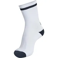 hummel Elite Indoor Sock Low Unisex Erwachsene Multisport Niedrige Socken Weiß - Schwarz, 43-45