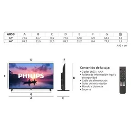 Philips 40PFS6050/12 40'' 2K LED Smart TV
