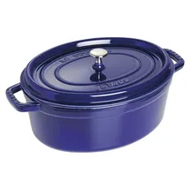 Staub Cocotte 31 cm oval dunkelblau