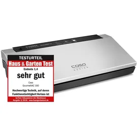 CASO Design - Caso Gourmetvac 180 Vakuumierer, doppelte Schweißnaht Kolbenpumpe 9l/min