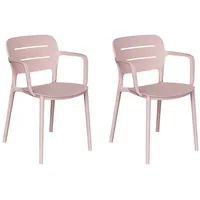 LC Garden »Veti« Stapelstuhl 52,5x53x79cm Gartenstuhl Bistrostuhl rosa Stapelstühle