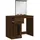 vidaXL Schminktisch mit Spiegel Braun Eichen-Optik 90x50x132,5 cm