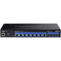 TRENDNET TEG Rackmount 10G Smart Switch, 8x RJ-45, 4x