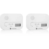 smartwares FGA-13042 Kohlenmonoxidmelder - mit Display und LED-Anzeigen -Testknopf - FGA-13042-2-er-Set
