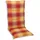 GO-DE Hochlehner-Auflage Classic 120 x 50 x 7 cm, rot kariert