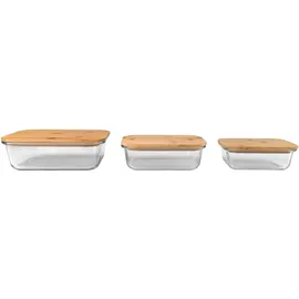 ideoon home Hochwertige Vorratsdosen 6-teiliges Set Transparent
